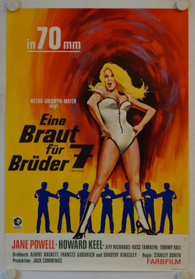 Eine Braut für sieben Brüder originales deutsches Filmplakat (R60s)